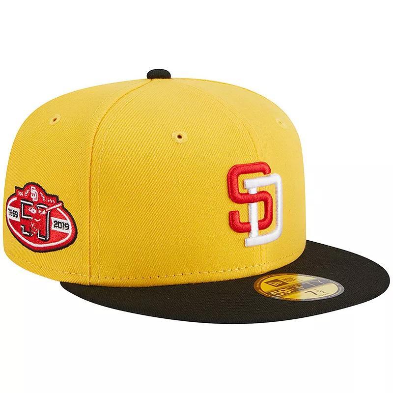 Mens New Era /Black San Diego Padres Grilled 59FIFTY Fitted Hat Product Image