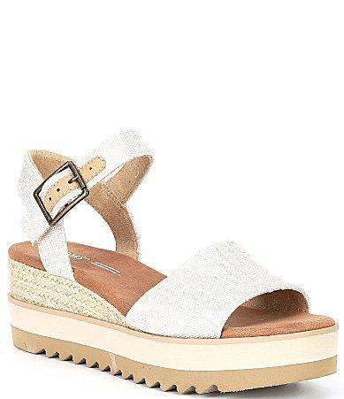 TOMS Diana Espadrille Platform Wedges Product Image