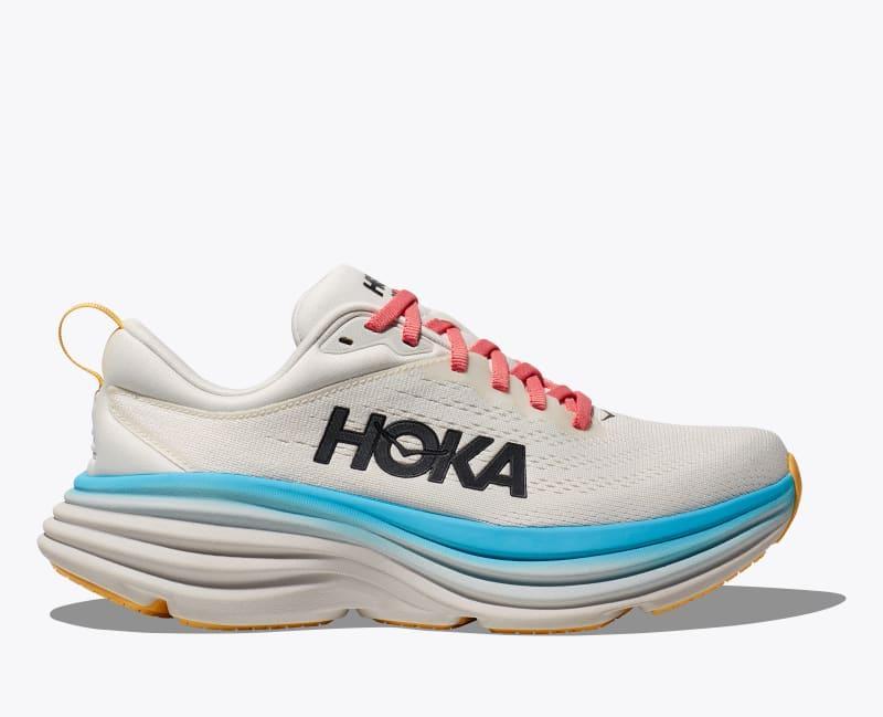 Hoka One HOKA Women's Bondi 8 Shoes in Shell Coral/Peach Parfait, Size 8.5 Product Image