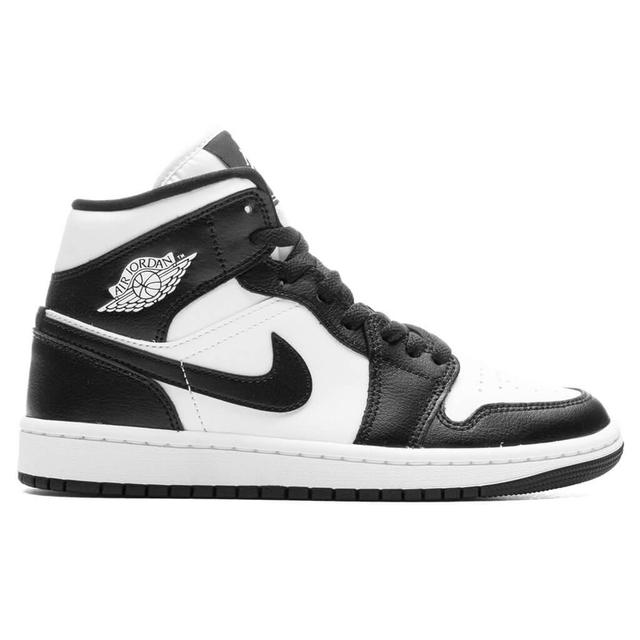 Air Jordan 1 Mid Women's - White/Black/White Female Product Image