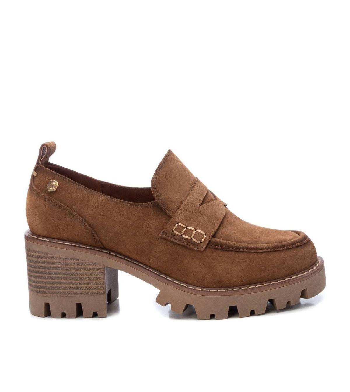 Carmela Collection, Womens Suede Heeled Moccasins By Xti Product Image