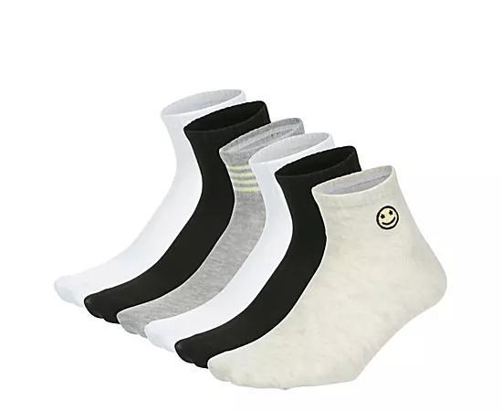 Steve Madden Womens Quarter Socks 6 Pairs Product Image