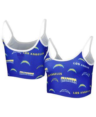 Womens Concepts Sport Powder Blue Powder Blue Los Angeles Chargers Breakthrough Allover Knit Lounge Bralette Product Image