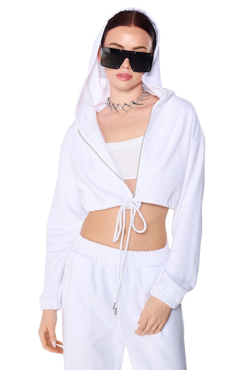 ARI DRAWSTRING WAIST HOODIE Product Image