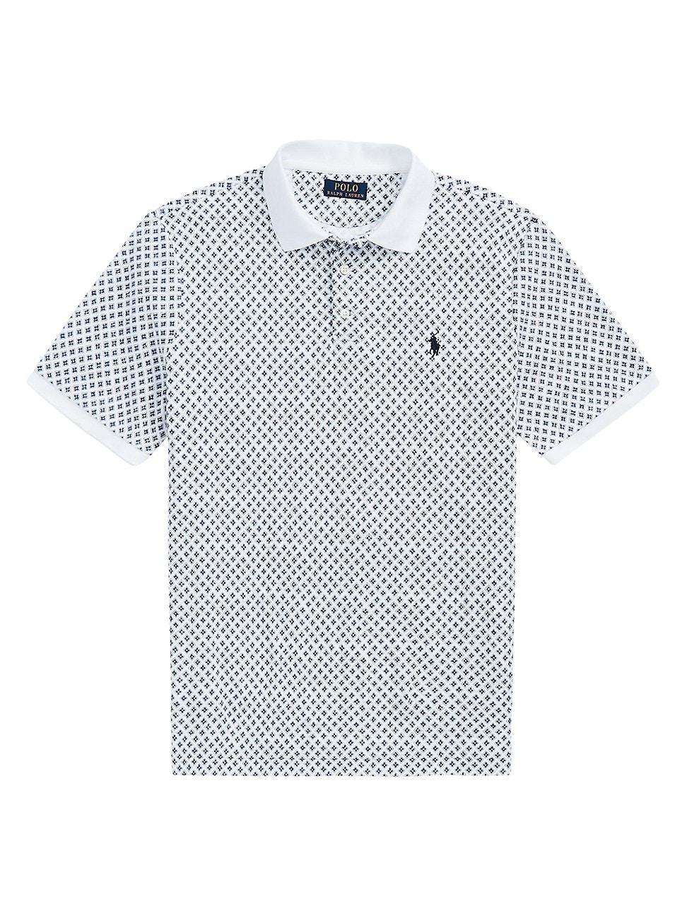 Mens Geometric Interlock Polo Shirt Product Image