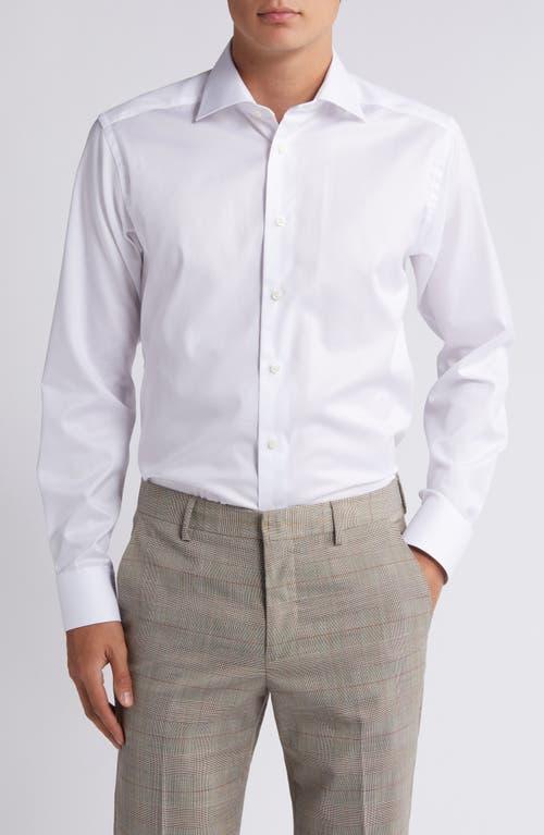 Mens Slim-Fit Twill Dress Shirt Product Image