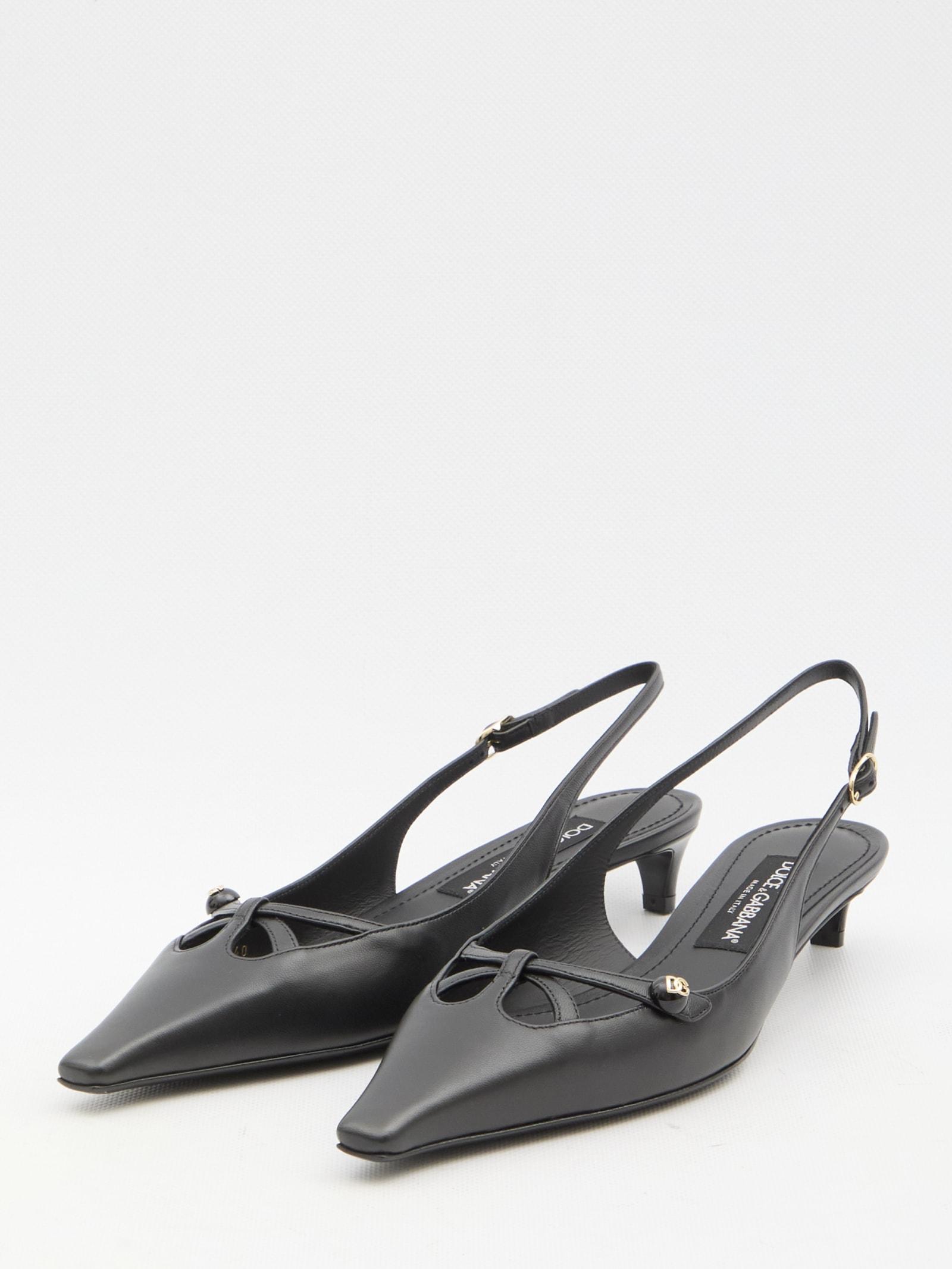 DOLCE & GABBANA Slingback In Black Product Image