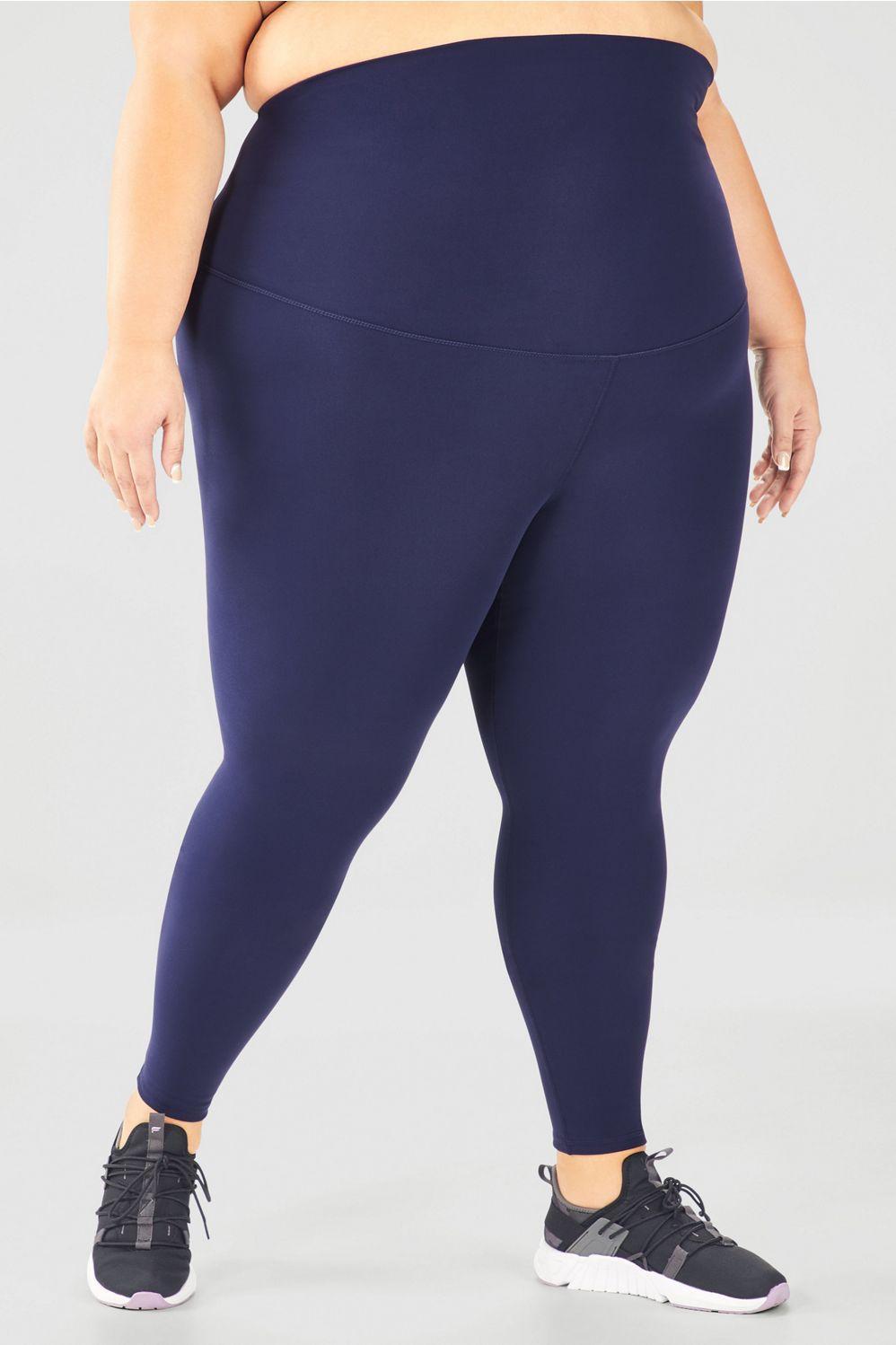 Fabletics High-Waisted PureLuxe Maternity Legging Womens blue plus Size 4X Product Image