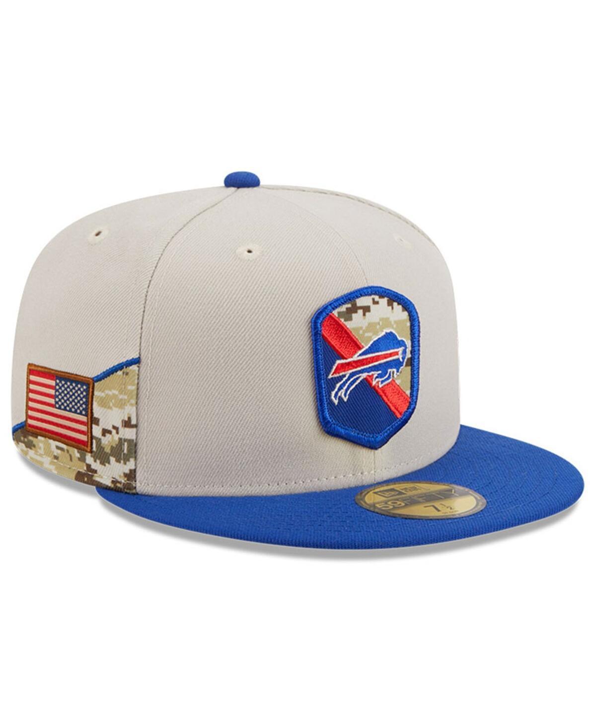 Mens New Era Stone/Royal Buffalo Bills 2023 Salute To Service 59FIFTY Fitted Hat Product Image