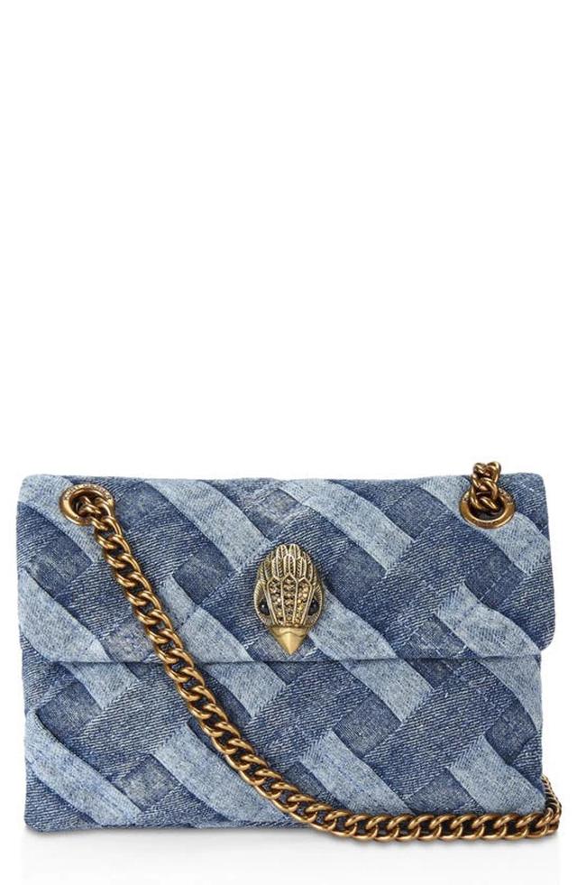 Mini Kensington Denim Shoulder Bag In Navy Product Image