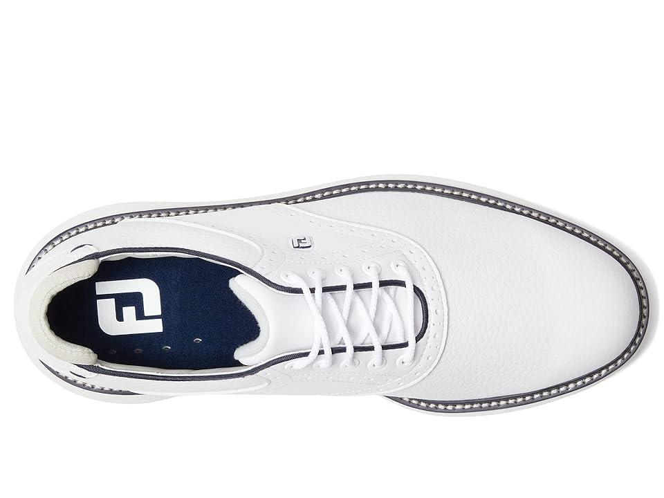 FootJoy Traditions Spikeless Golf Shoes- Previous Season (White Men's Shoes Product Image