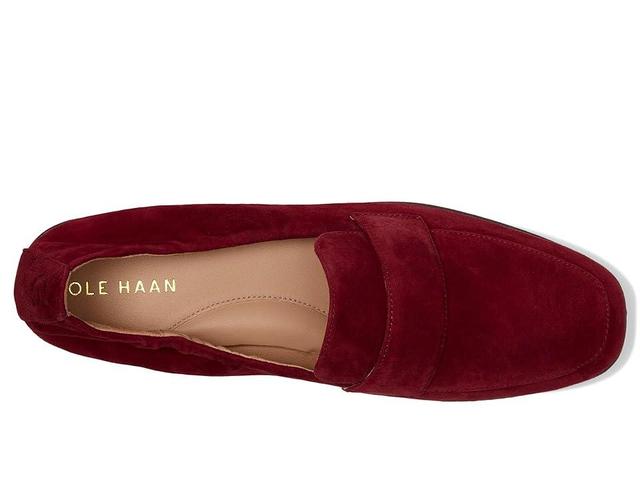 Cole Haan Trinnie Soft Loafers (Black Cherry Suede) Women's Flat Shoes Product Image