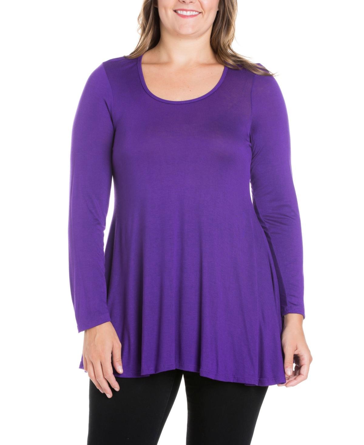 Womens Plus Size Poised Swing Tunic Top Product Image