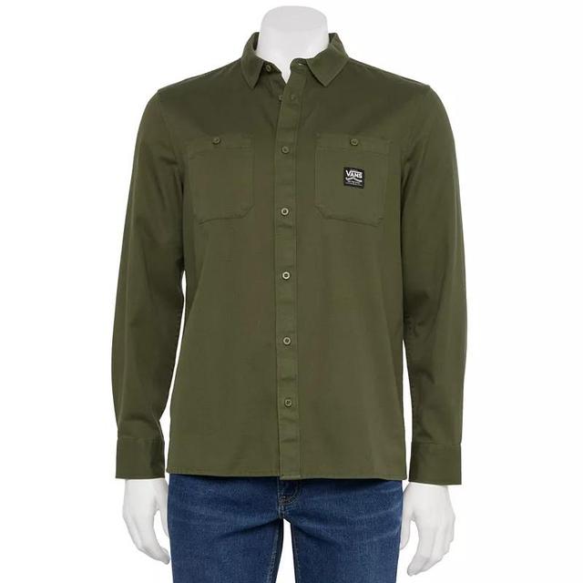 Mens Vans Solid Lokkit Long Sleeve Woven Shirt Product Image