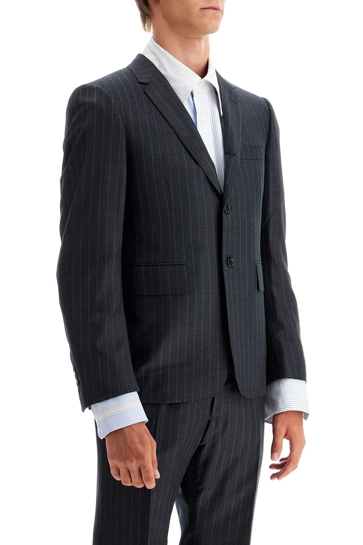 THOM BROWNE Woolen Pinstripe In Black Product Image