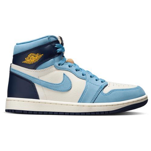 Jordan Womens Jordan AJ 1 High - Womens Shoes University Blue/Sail/University Gold Product Image