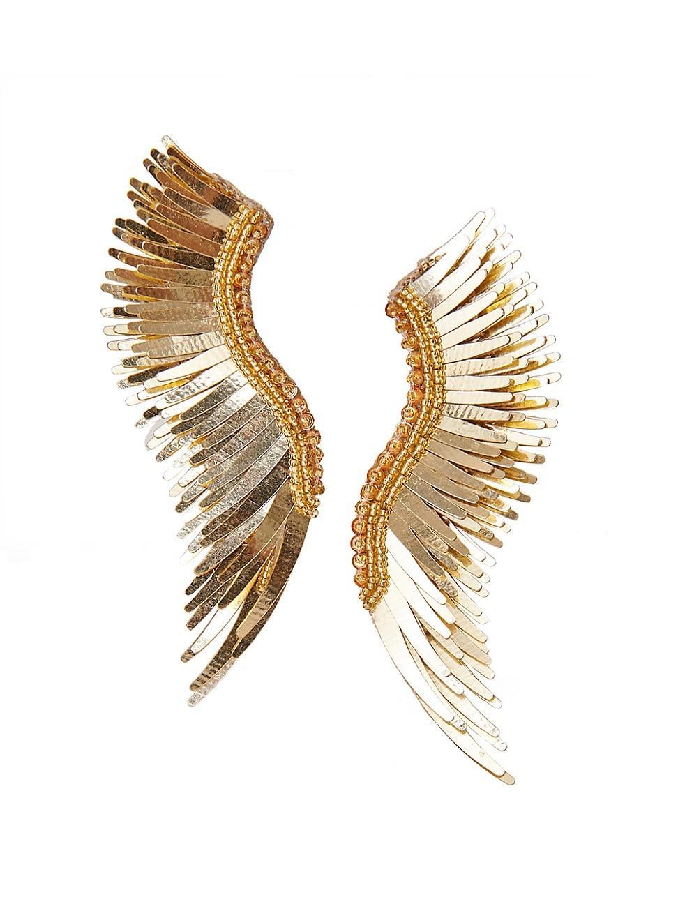 Mignonne Gavigan Madeline Gold Linear Statement Earrings Product Image