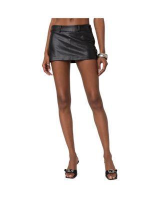 Women's Crawford Faux Leather Micro Skort Product Image