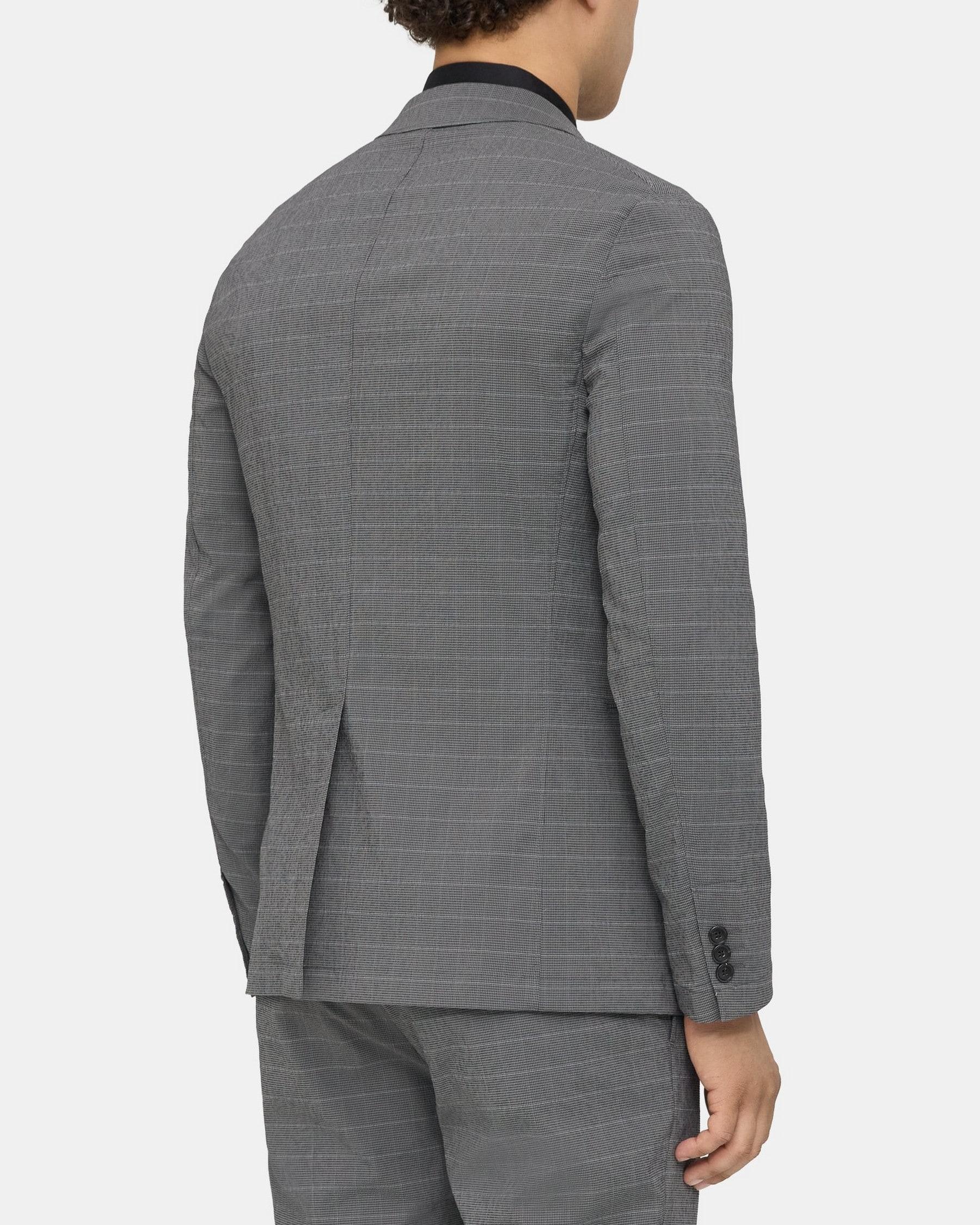 Unstructured Blazer in Checked Nylon Blend Product Image