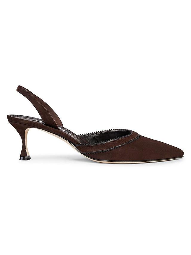 Womens Brontiasli 50MM Suede Slingback Pumps Product Image