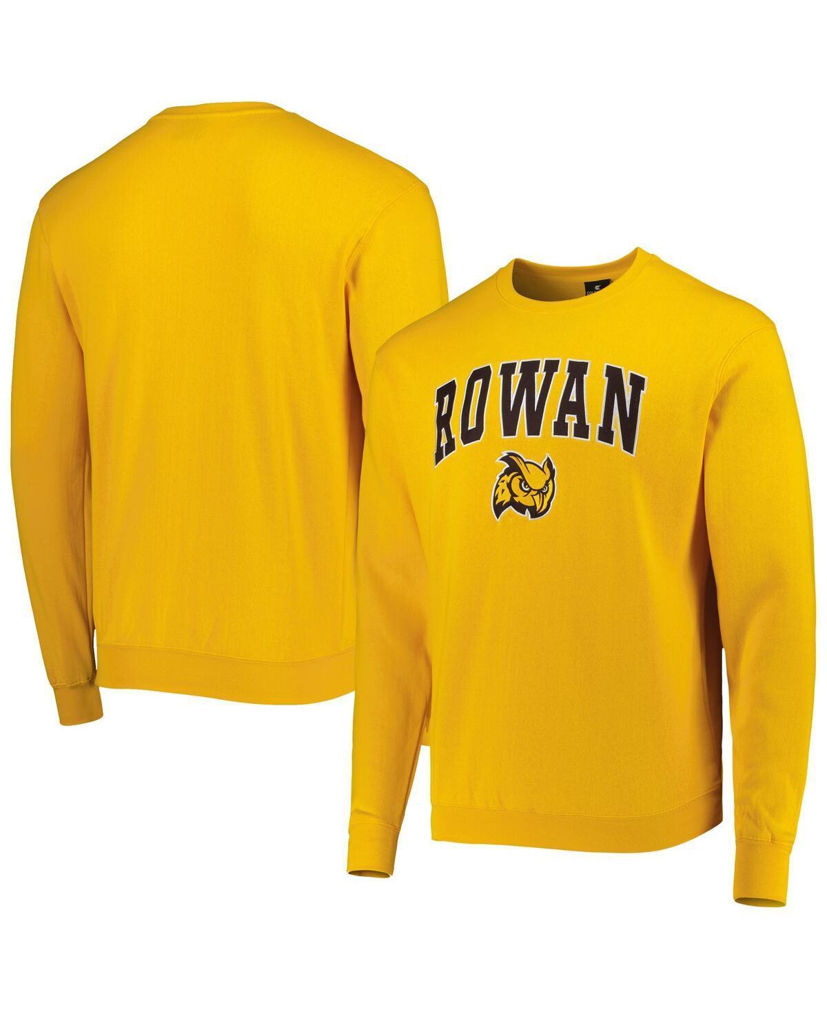 Mens Colosseum Gold Rowan Profs Arch Over Logo Pullover Sweatshirt Product Image