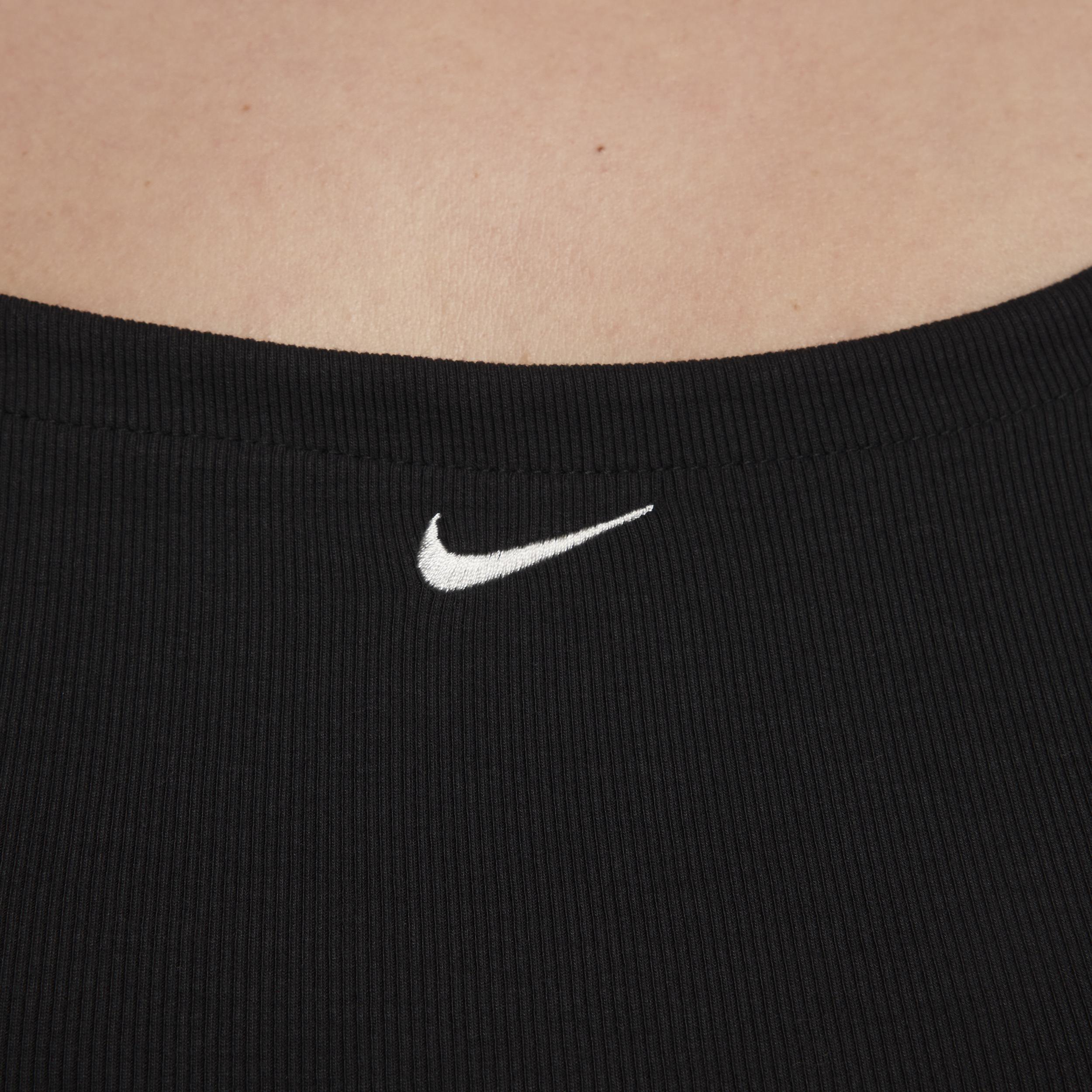 Women's Nike Sportswear Chill Knit Tight Mini-Rib Cami Dress (Plus Size) Product Image