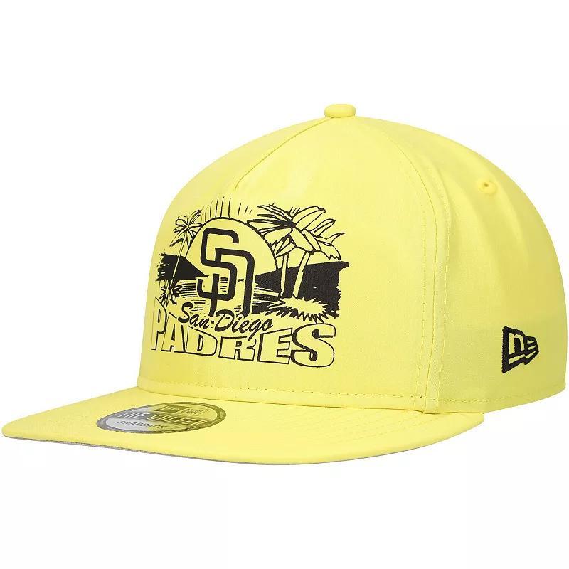 New Era Mens Yellow San Diego Padres Neon Golfer Snapback Hat Product Image