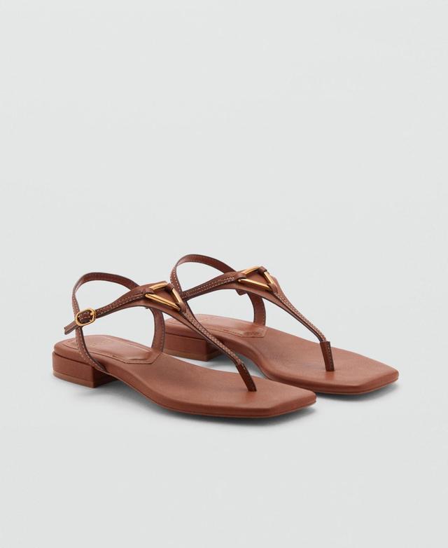 Mango Womens Metal Detail Sandals Product Image