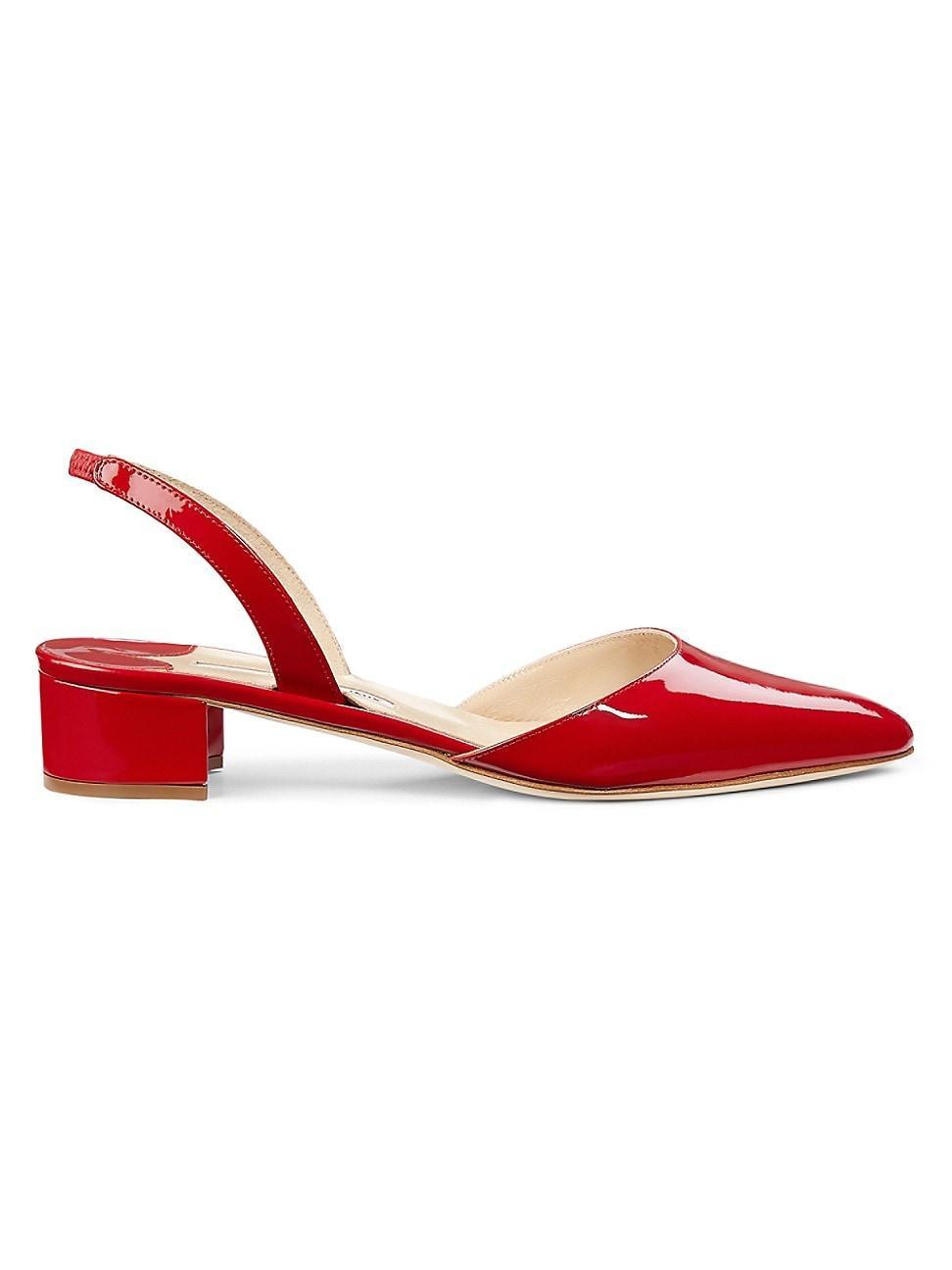 Womens Aspro Patent Leather Slingback Pumps Product Image