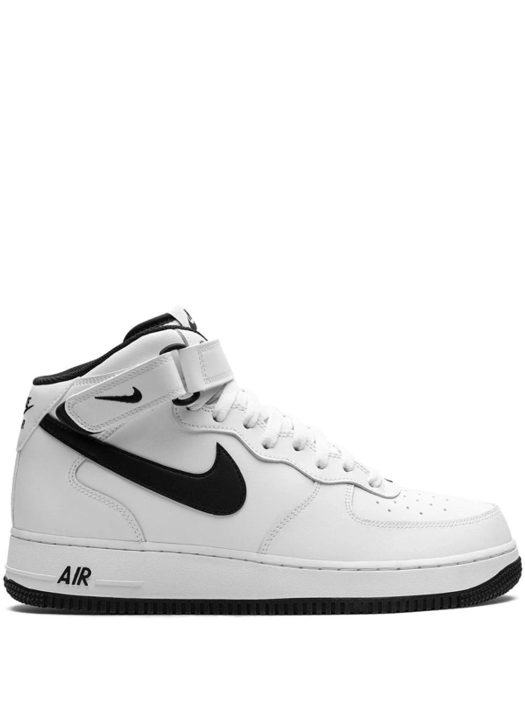 Air Force 1 Mid Dv0806-101 Men's White Black Running Sneaker Shoes Tuf76 Product Image