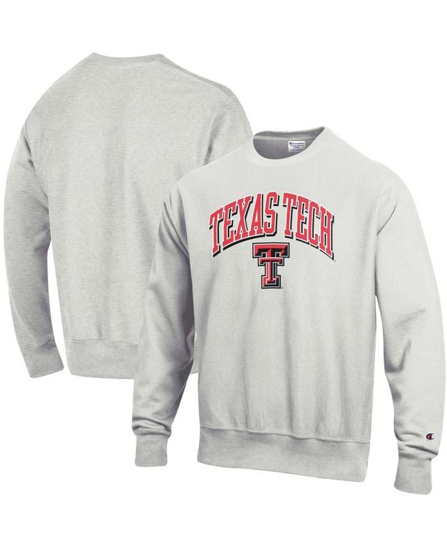 Mens Gray Texas Tech Red Raiders Arch Over Logo Reverse Weave Pullover Sweatshirt Product Image