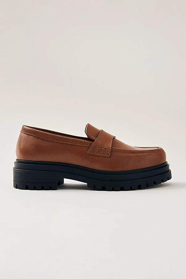 ALOHAS Obsidian Leather Lug Sole Loafer Womens at Urban Outfitters Product Image