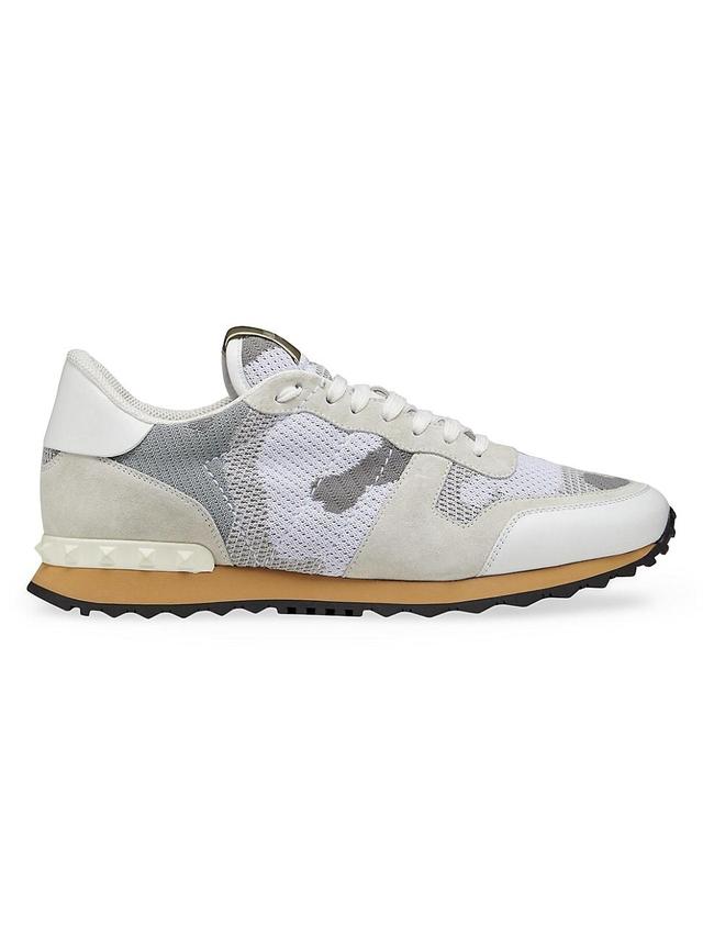 Mens Mesh Fabric Camouflage Rockrunner Sneakers Product Image