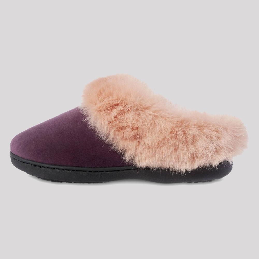 isotoner Memory Foam Velour Valerie Comfort Hoodback Womens Slippers Product Image