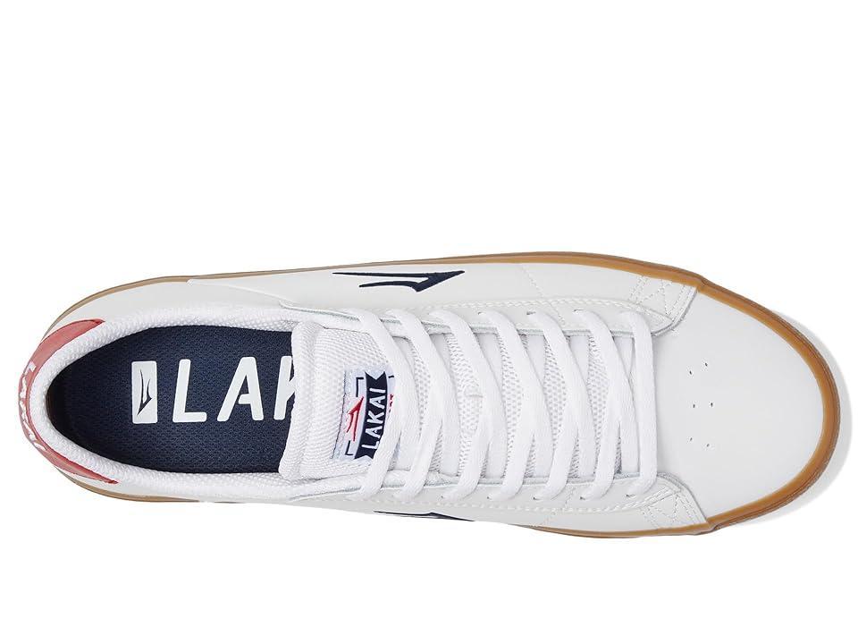 Lakai Newport Gum Leather) Men's Skate Shoes Product Image