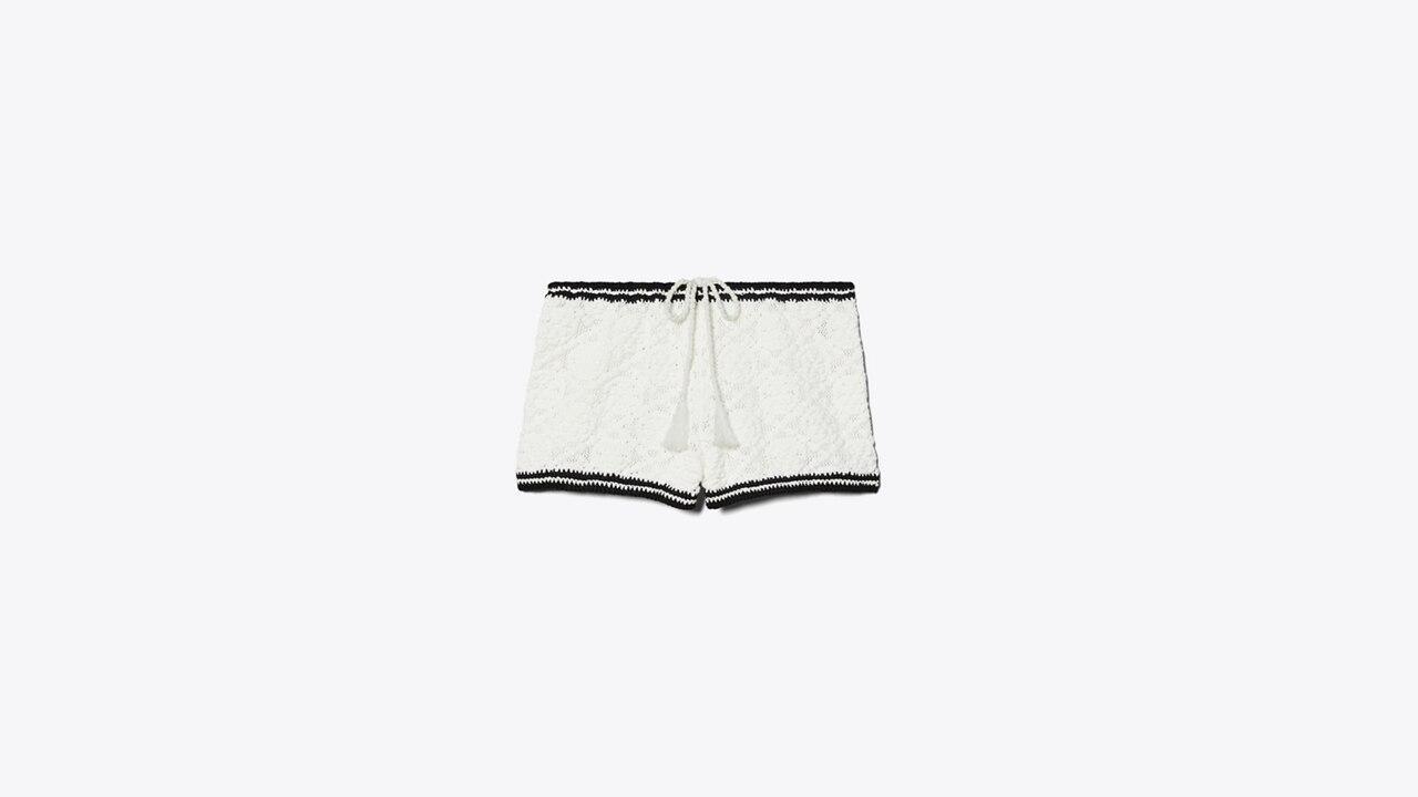 Pointelle Knitted Shorts Product Image