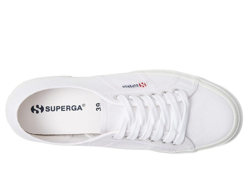 Superga 2750 COTU Classic Sneaker (Navy/Full White 2) Lace up casual Shoes Product Image