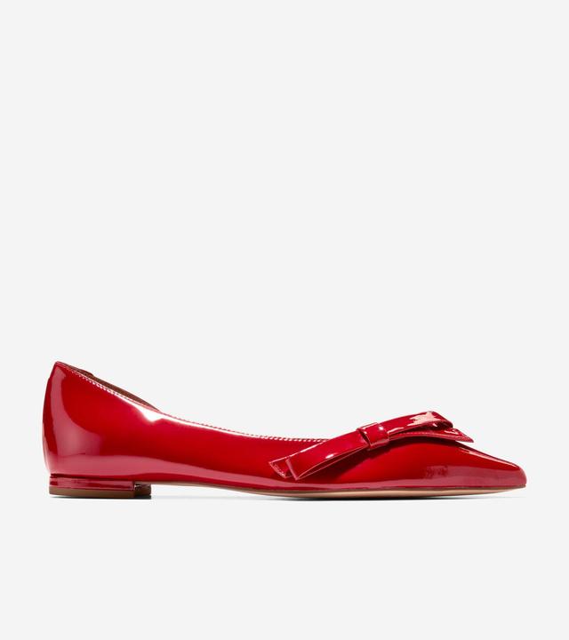 Cole Haan Womens Noella Bow Skimmers - Red Size 10 Product Image