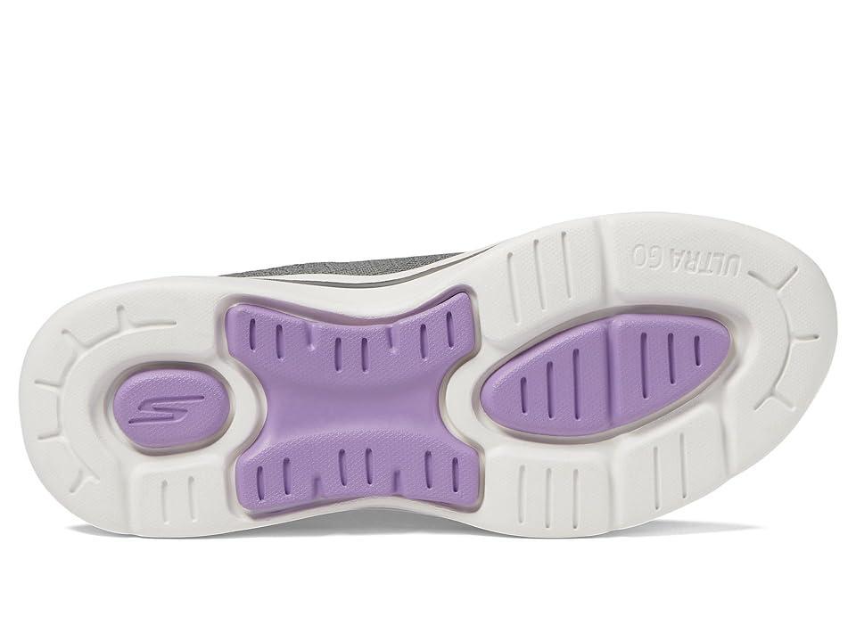 SKECHERS Performance Go Walk Arch Fit- Unify (Gray/Lavender) Women's Shoes Product Image