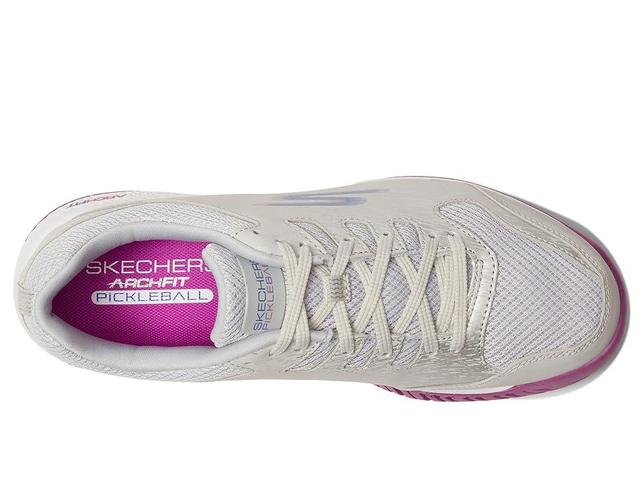 SKECHERS Go Train Arch Fit Viper Court - Pickleball (Gray/Purple) Women's Running Shoes Product Image