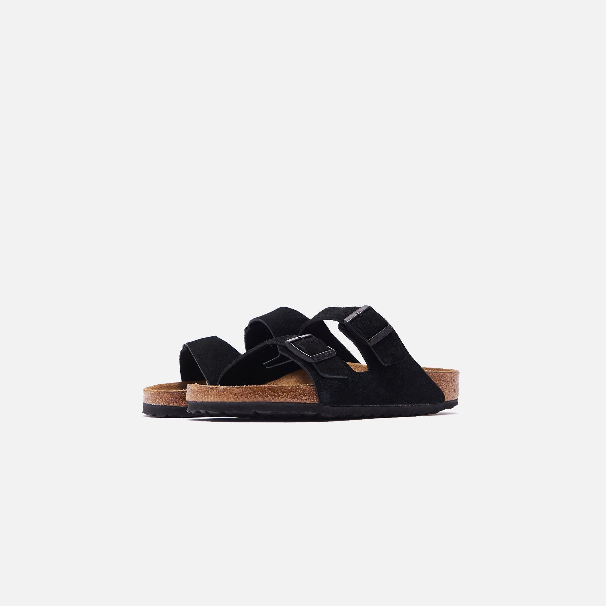 Birkenstock Arizona Soft Footbed Suede - Black Male Product Image