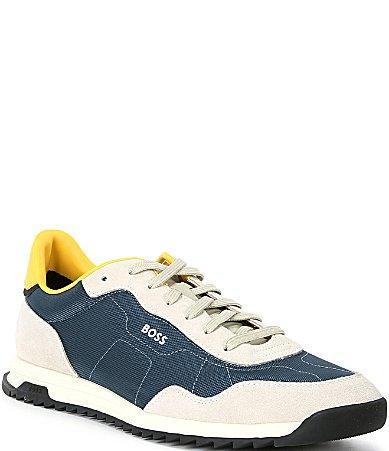 Hugo Boss Mens Zayn Suede Low Profile Sneakers Product Image