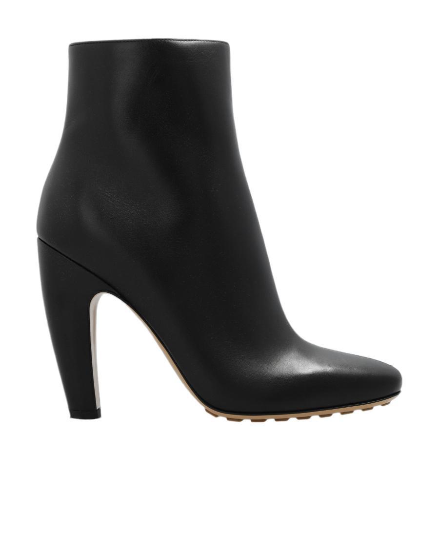 BOTTEGA VENETA Canalazzo Heeled Ankle Boots In Black Product Image