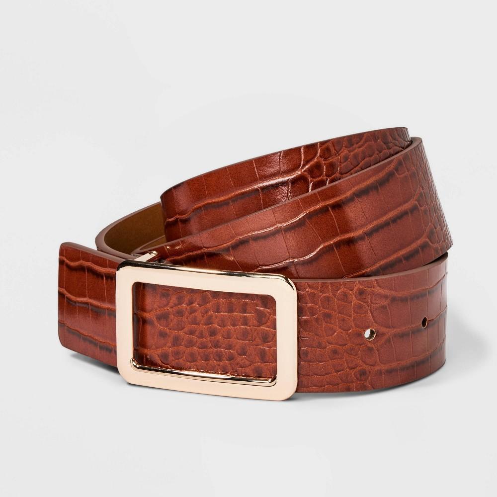 Womens Square Buckle Belt - A New Day Product Image