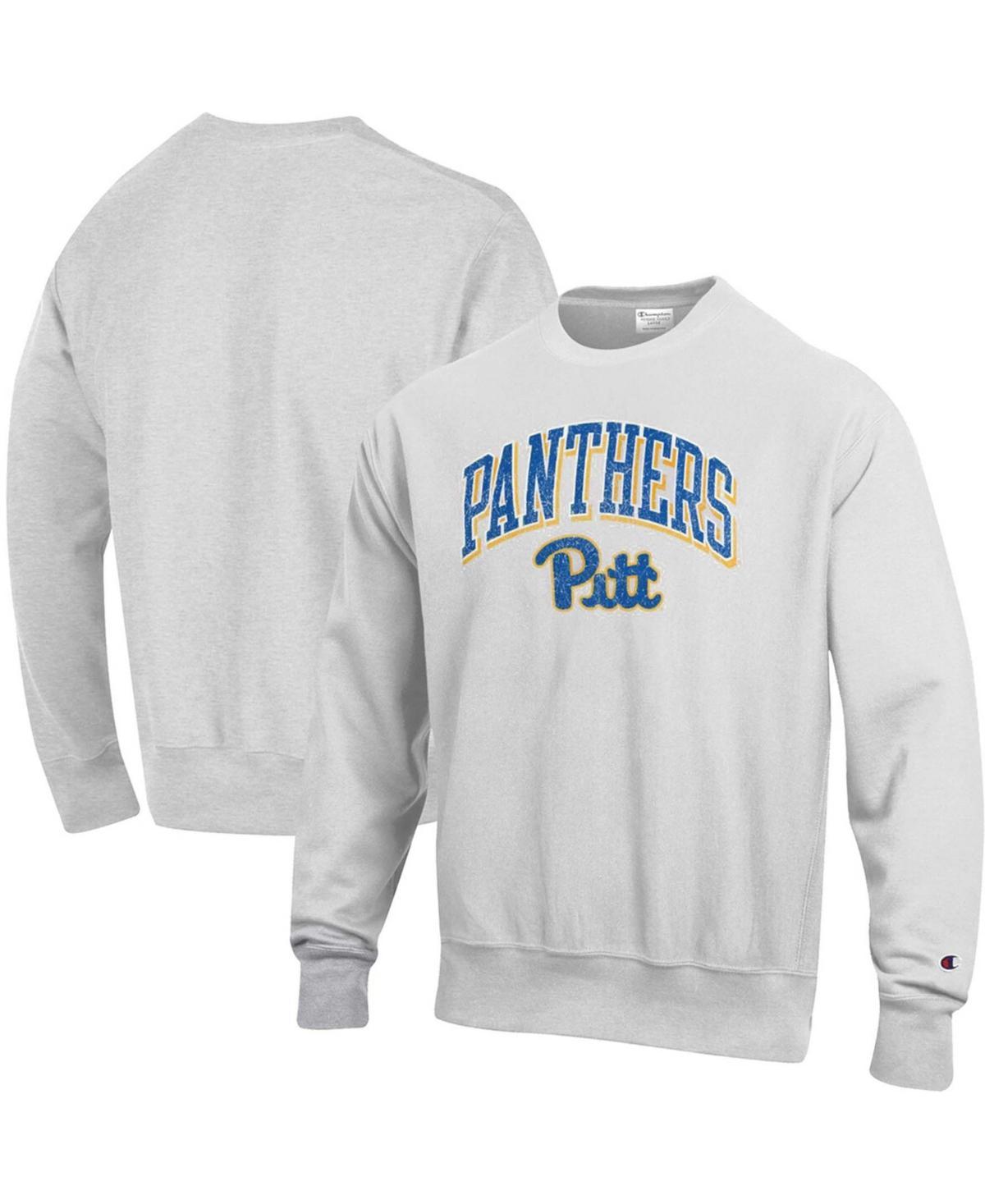 Mens Champion Gray Pitt Panthers Arch Over Logo Reverse Weave Pullover Sweatshirt Product Image