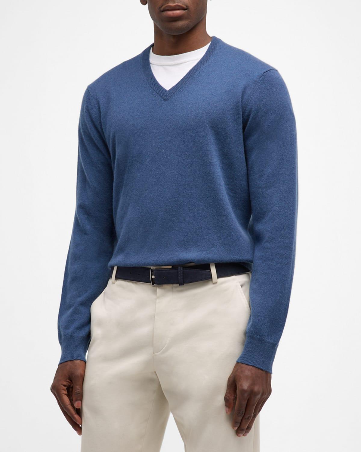 Men's Cashmere V-Neck Sweater Product Image