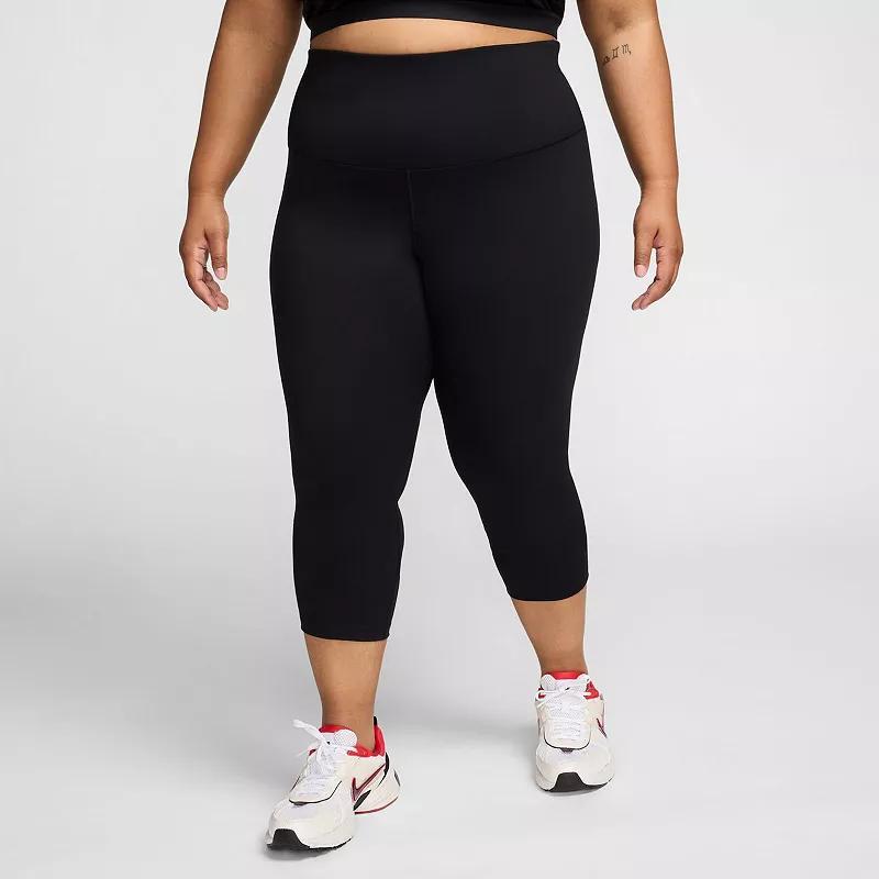 Plus Size Nike One High-Waist Crop Leggings, Womens Product Image