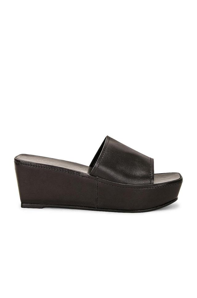 The Row Tate Slide Sandal in Black Product Image