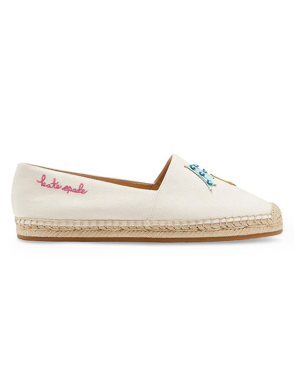 Kate Spade New York Tiki Time Espadrilles (Cream) Women's Flat Shoes Product Image