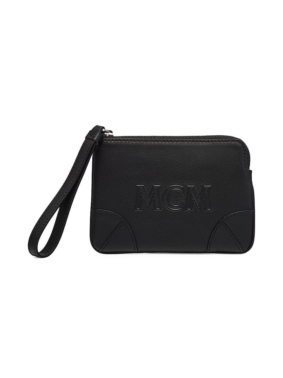 Womens Mini Aren Leather Flat Pouch Product Image